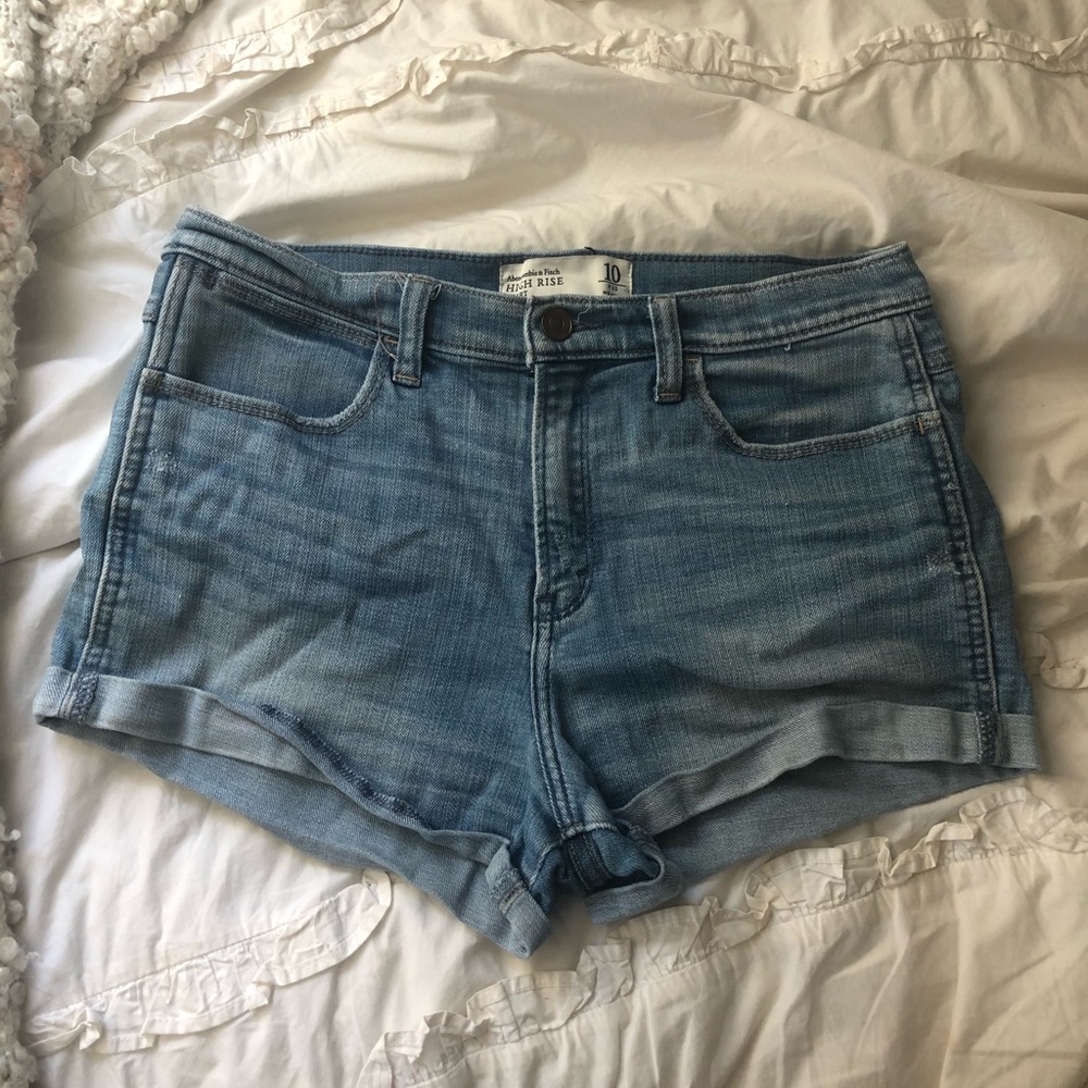 Abercrombie High Rise Jean Shorts
